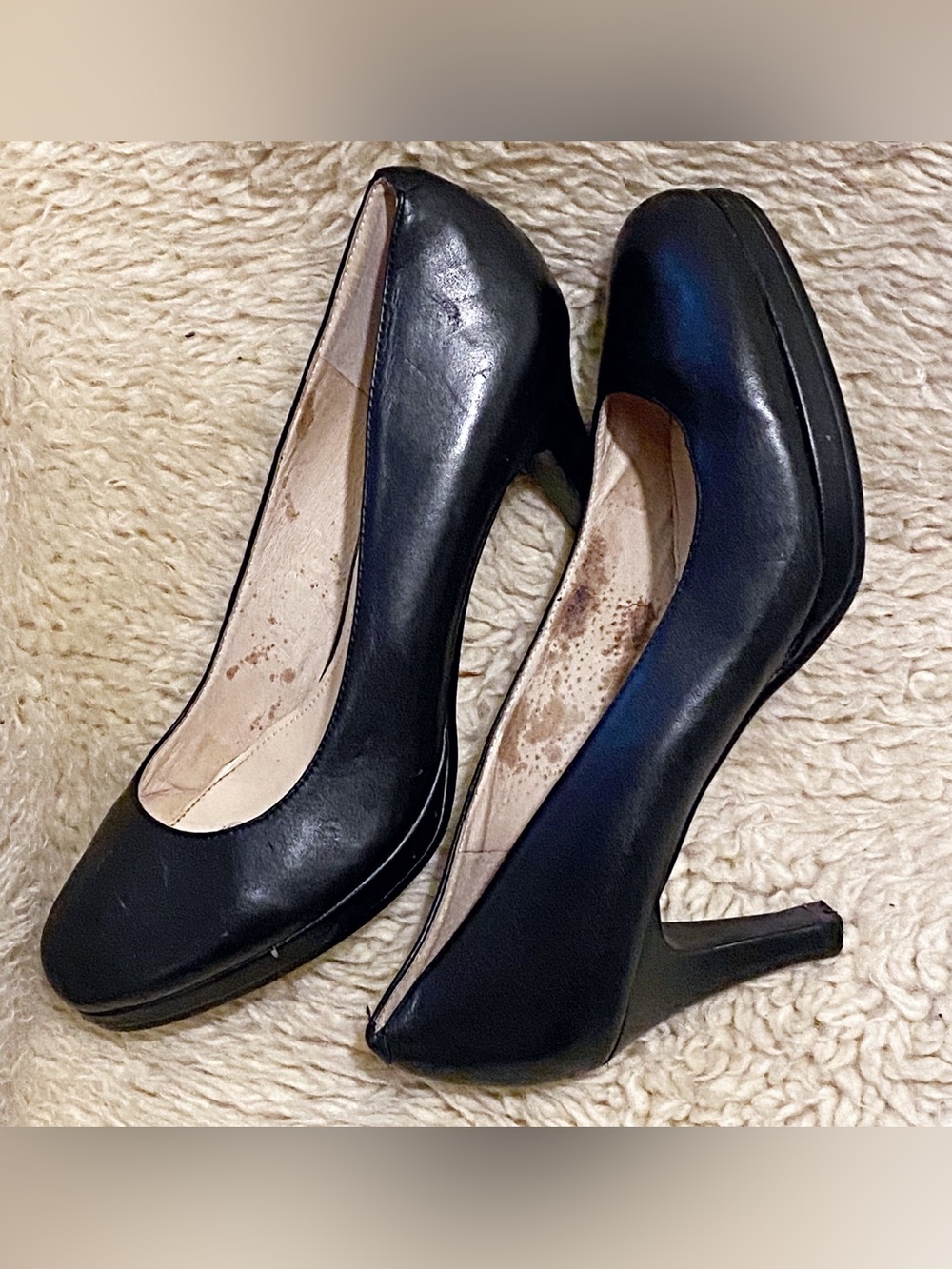 DAPHNE- Black Leather Pumps (See Photos) - Picture 11 of 12